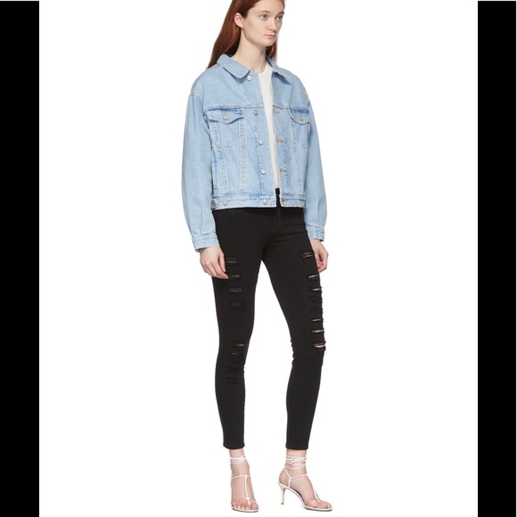 Frame Denim Le Skinny de Jeanne Distressed size 24 - Picture 4 of 6